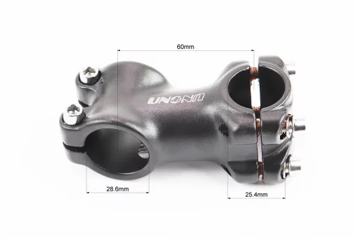 Винос керма MTB 28,6x25,4х60мм, алюмінієвий, чорний AS-601, FIX-411198