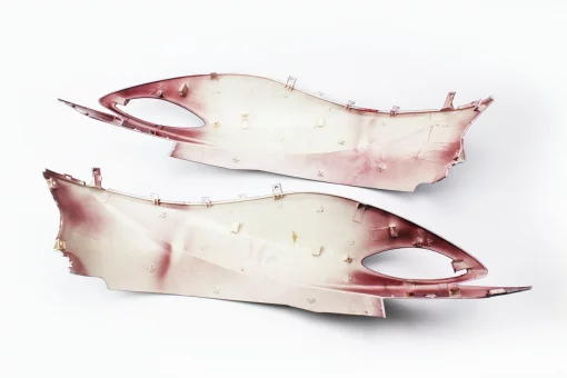 Yamaha JOG SA-36J/39J пластик - верхний боковой лев+прав к-кт 2шт, БОРДОВЫЙ, FIX-329642