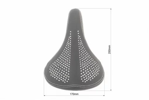 Сидіння MTB 250x170мм, чорне GS-509, FIX-403487