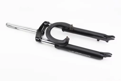 Вилка 24" амортизационная, без резьбы 1-1/8" (28,6мм), шток 240мм, с ходом 50мм, V/Disk-brake, чёрная ES-226, FIX-411239