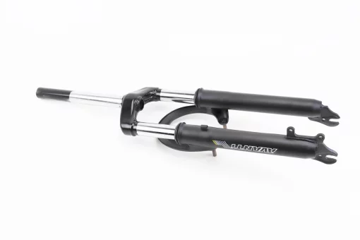 Вилка 24" амортизационная, без резьбы 1-1/8" (28,6мм), шток 240мм, с ходом 50мм, V/Disk-brake, чёрная ES-226, FIX-411239