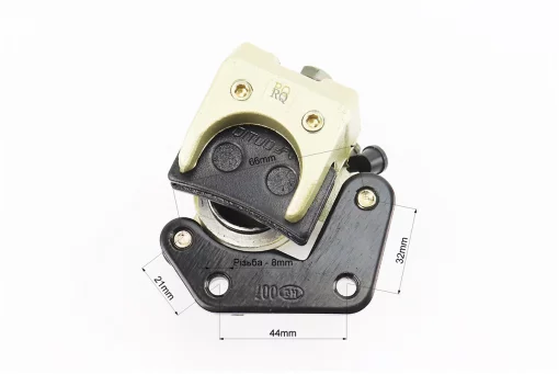 Тормозной суппорт передней системы (однопоршневой) с колодками "полумесяц" тип 2, FIX-314281