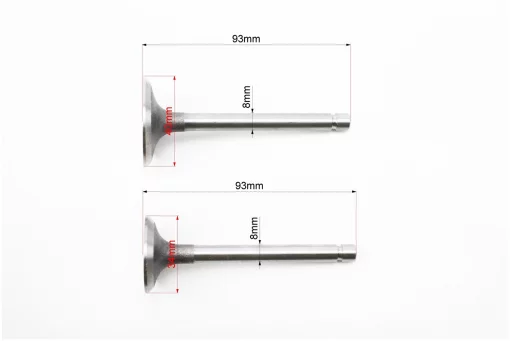 Клапан впускной (h-93; D-40; d-7,95), выпускной (h-93; D-34; d-7,95) к-кт GZ195, FIX-604232
