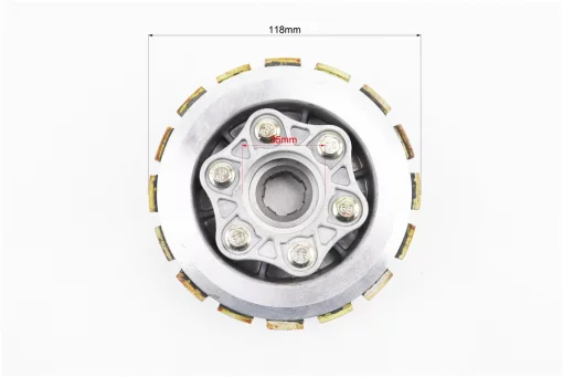 Зчеплення, маховик у зборі (6 болтів, маховик 73T) CB-150/200cc, тип 1, FIX-321198