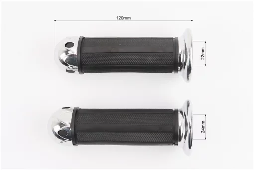 Рукоятка руля лев./пр. к-кт с хром. наконечниками, тип 1, FIX-337872