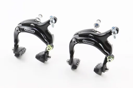 Гальмо ROAD V-brake кліщового типу, переднє+заднє, хід колодки 67-79мм, алюмінієве, чорне HJ-1201AD, FIX-411286