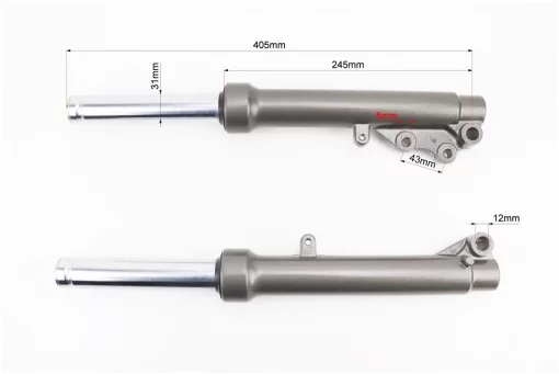Амортизатор передний (перья), лев., прав. к-кт 405мм Race2 (тёмно-серые), FIX-314385