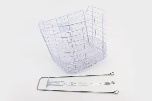 Корзина багажная передняя 26", белая JL-CK055 (возможны царапины, сколы, дефекты покраски), FIX-403562