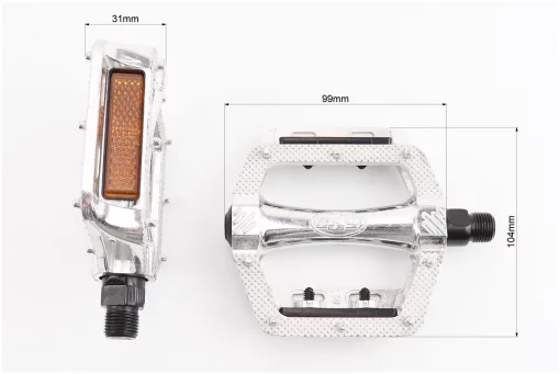 Педали MTB широкие 9/16" (108x105x26mm) алюминиевые, NWL-305, FIX-403568