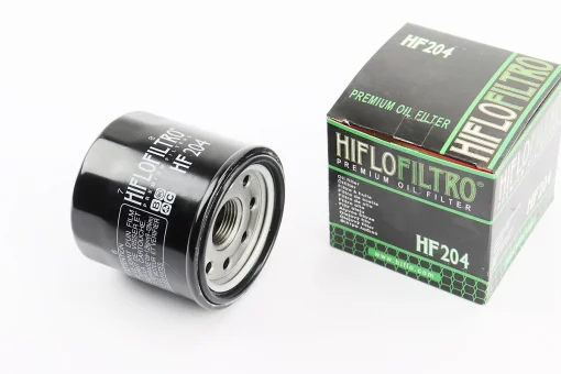 Фильтр масляный HF204 (M20x1,5) Honda CB/CBF 500/600/1000, Kawasaki ZX 600/636, Yamaha YZF-R1/R6, Kawasaki KVF360/650/700, Yamaha