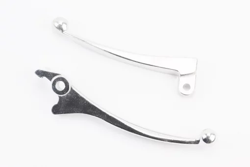 Важелі керма лівий, правий к-кт 2шт (під диск. / барабан. гальмо) Suzuki AD50 "хром", FIX-308531