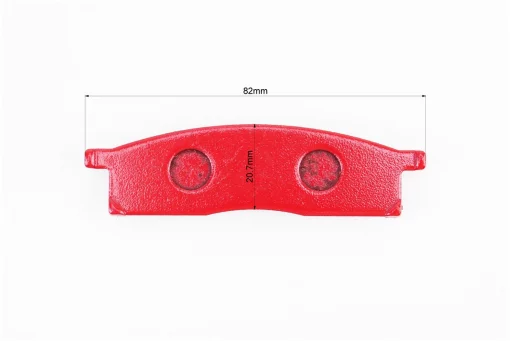 Тормозные колодки (дисковые) Yamaha DT 50LC/YZ 80/YZ 85/TT-R 125 к-кт красные, FIX-351277