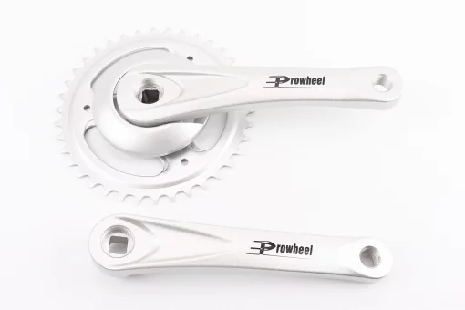 Шатуни "квадрат" 170мм, 38T (1/8") CITY, алюмінієві, сірі NEXUS PRO-A38, FIX-411308