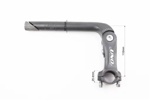 Вынос руля MTB регулируемый 22,2x25,4х110мм, алюминиевый, чёрный AL-828, FIX-403617