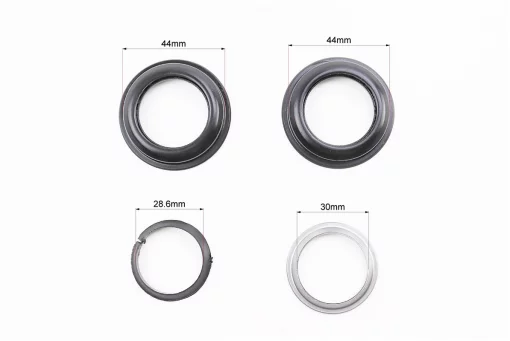 Рулевая колонка 1-1/8" (44/28,6x44/30) безрезьбовой вилки, полуинтегрированные, чёрные H148, FIX-403628