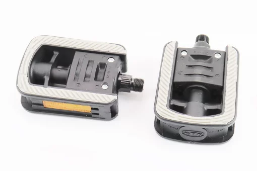 Педали FOLDING складные 9/16" (109x76x35mm) пластиковые, чёрно-серые NW-319, FIX-411332