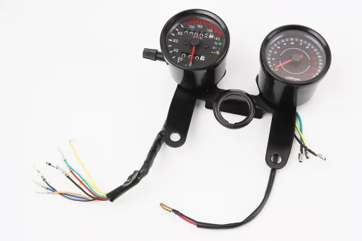 Спидометр, тахометр в сборе "чёрный" (на 160км/ч, тахометр электронный), FIX-351378