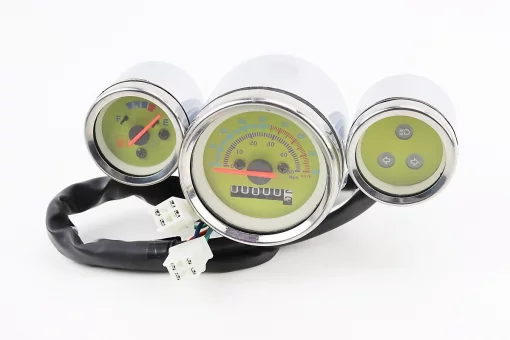 Спидометр универсальный на 80км/ч "ХРОМ" (HARLEY), FIX-351400