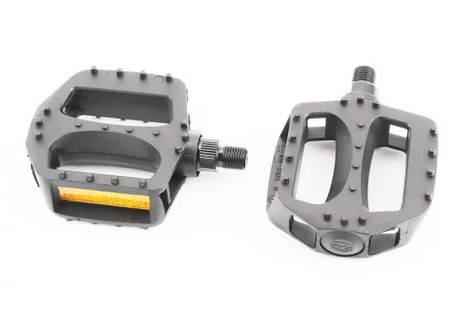 Педали CHILD 1/2" (97x80x23mm) пластиковые, чёрные NW-310S, FIX-411364