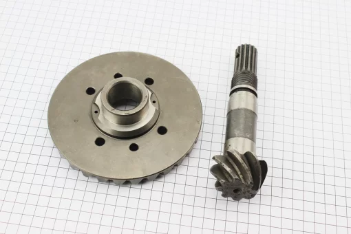 Шестерни конические переднего моста, ведущая Z-8/15 + ведомая Z-30 к-кт Jinma 244, FIX-620049