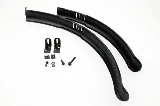 Крила пластмасові 26" MTB довгі, чорні SMG-613, FIX-403667