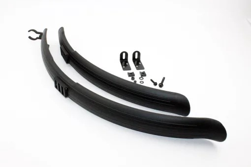 Крила пластмасові 26" MTB довгі, чорні SMG-613, FIX-403667