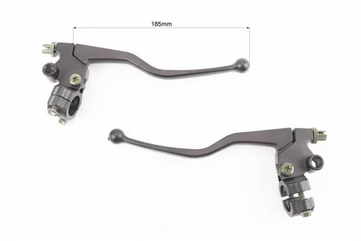 Важіль гальма, зчеплення з кріпленням к-кт 2шт (чорні), FIX-342115