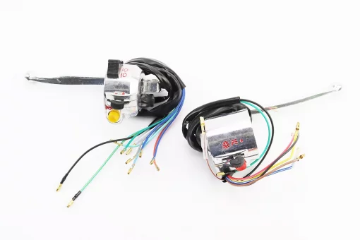 Блок кнопок на руле левый, правый к-кт с рычагами (под зеркала М10) DELTA, FIX-338090