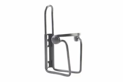 Флягодержатель алюминиевый с пластмассовыми вставками, крепл. на раму, чёрный, FIX-403735