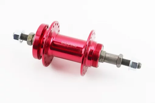 Втулка задня MTB алюмінієва 14Gx36H під вільнобіг, Disk-brake, кріпл. гайка, рожева SF-A210R, FIX-403772