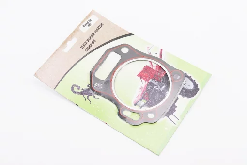 Прокладка головки цилиндра 168F-68mm, (паронит, красная нить, на блистере), FIX-601625