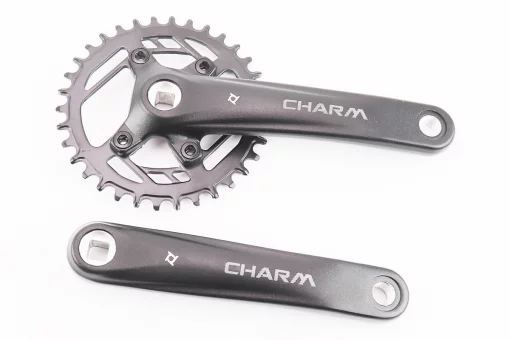 Шатуни "квадрат" 170мм, 34T (BCD:76мм) MTB, алюмінієві, чорні CHARM-34T, FIX-403792