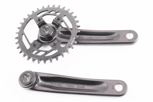 Шатуни "квадрат" 170мм, 34T (BCD:76мм) MTB, алюмінієві, чорні CHARM-34T, FIX-403792