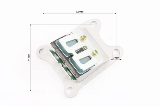 Клапан пелюстковий карбюратора Honda AF-34 (під 4 болти, корпус метал), FIX-352037