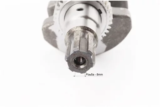 Колінвал 178F (Dшийки-36mm, H-102,4mm) під шліц + шестерні + підшипник, запресований, FIX-999353