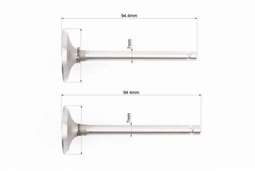 Клапан впускной (h-94,4; D-37,3; d-7), выпускной (h-94,4; D-33; d-7) к-кт 2шт 188F, FIX-999356