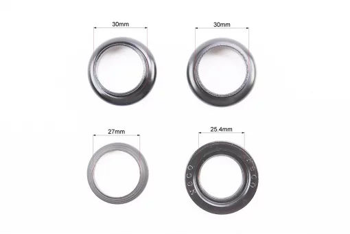 Кермова колонка 1" (30/25.4x30/27) різьбової вилки, чорні H800K, FIX-411395