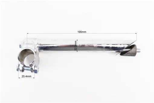 Вынос руля ХВЗ 22,2х25,4х190мм, хром, FIX-403908