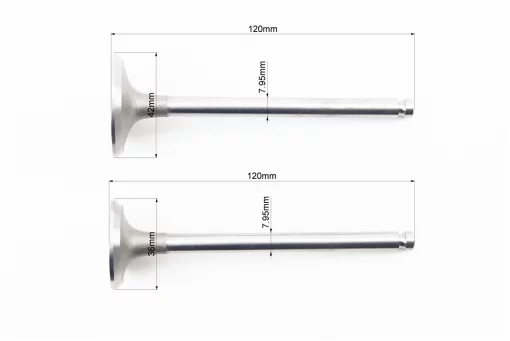 Клапан впускной (h-120; D-42; d-7,95), выпускной (h-120; D-36; d-7,95) + клапанный механизм к-кт R195NM, FIX-624029