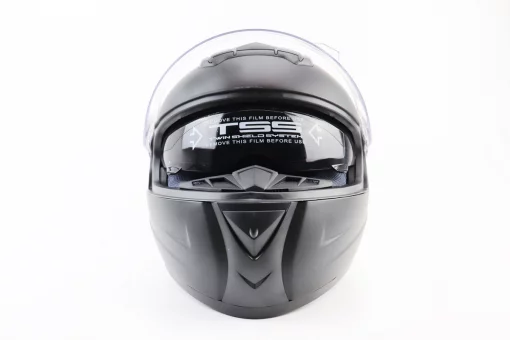 Шлем интеграл, закрытый+очки BLD-М61 S (55-56см), ЧЕРНЫЙ матовый, FIX-330933