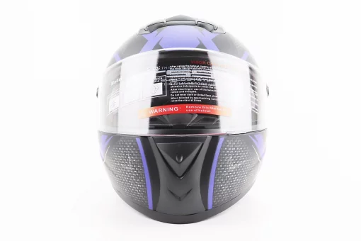 Шлем интеграл, закрытый+очки BLD-М61 S (55-56см), ЧЕРНО-СИНИЙ, FIX-330937