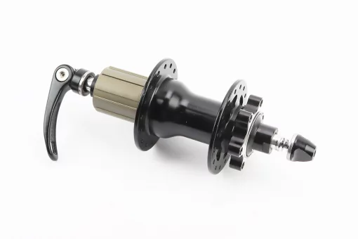 Втулка задня MTB алюмінієва 14Gx32H під касету 8-11зв, Disk-brake, 4 пром-підшипники 6001 2RS, кріпл. ексцентрик, чорна FB-A292В,