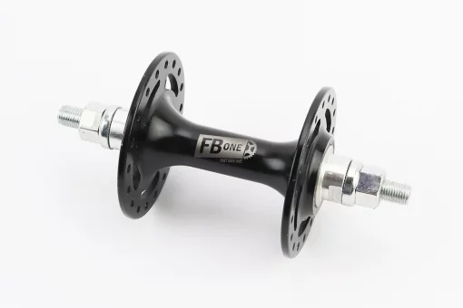 Втулка передняя FIX алюминиевая 14Gx36H, 2 пром-подшипники 6000 2RS, крепл. гайка, чёрная FB-A266В, FIX-411463