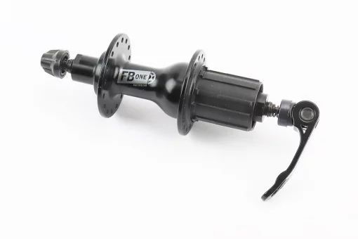 Втулка задня ROAD алюмінієва 14Gx32H під касету 8-11зв, V-brake, 2 пром-підшипники 6200 2RS, кріпл. ексцентрик, чорна FB-A285В,