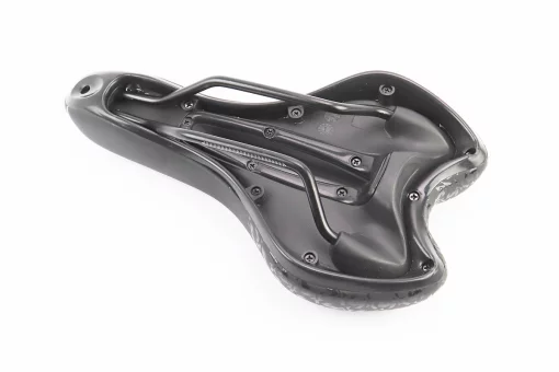 Сидіння MTB 270x160мм, чорно-біло-зелене "GEL", FIX-411491