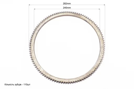 Венец маховика Z-110, Dвнт.-245mm 186F (возможен незначительный налет), FIX-999387