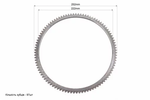 Венец маховика Z-97, Dвнт.-222mm 178F, FIX-999388