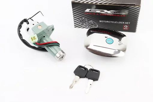 Замки к-кт (зажигания, крышка бака прямоугольная) 125J, FIX-998879