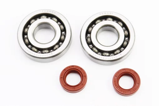 Подшипник коленвала DIO AF18/27 SCO4A47CS24 (20x52x12) 2шт + сальник 15x25,5x7 2шт, FIX-352244