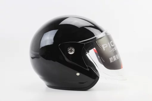 Шолом відкритий АТ-666, ЧОРНИЙ (можливі дефекти фарбування), FIX-330987